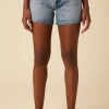 AGOLDE Parker Long Denim Short