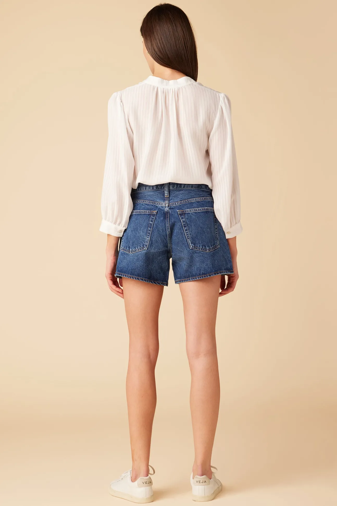 AGOLDE Parker Long Denim Short