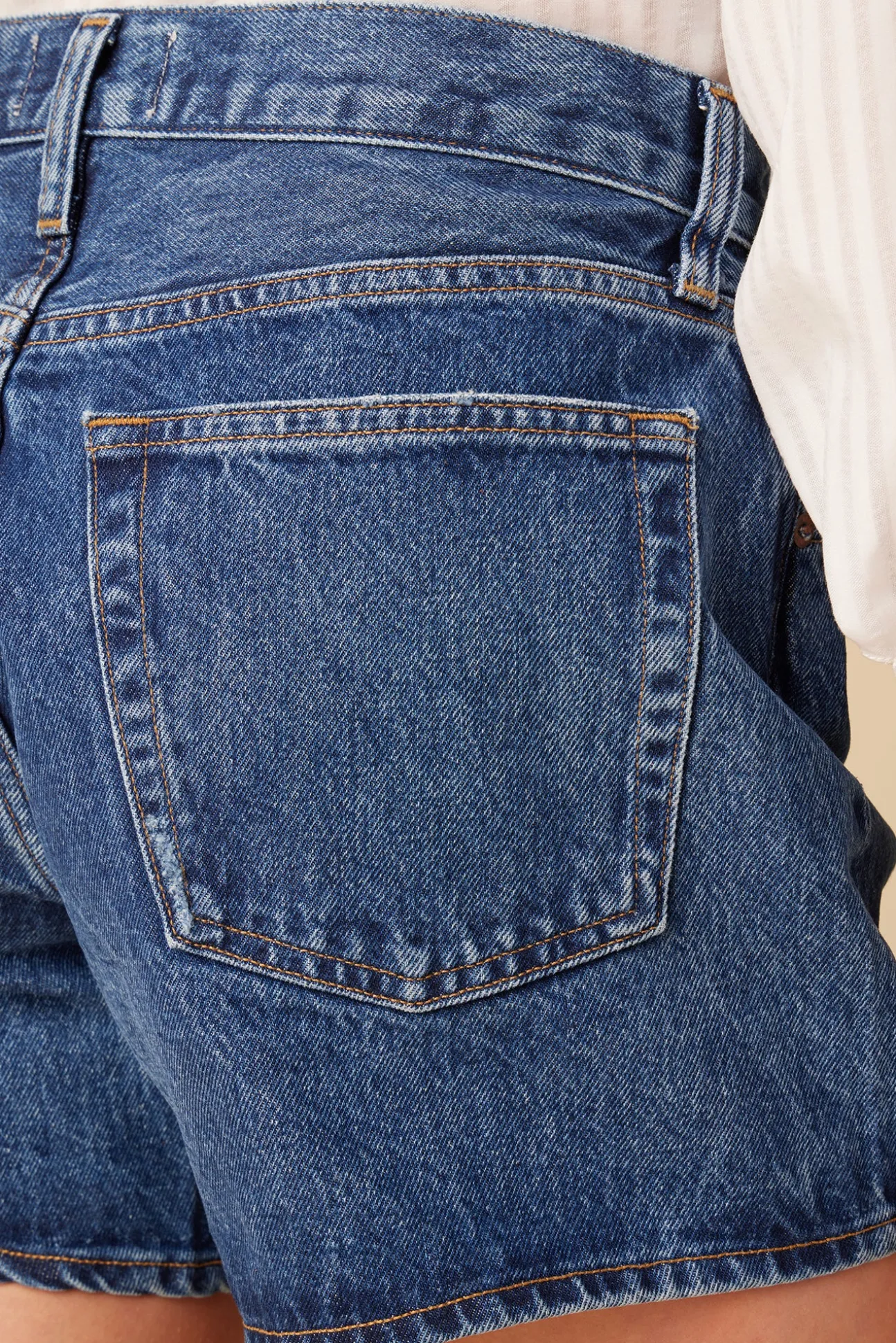 AGOLDE Parker Long Denim Short