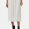 Blaze Pleated Recycled Sateen Skirt
