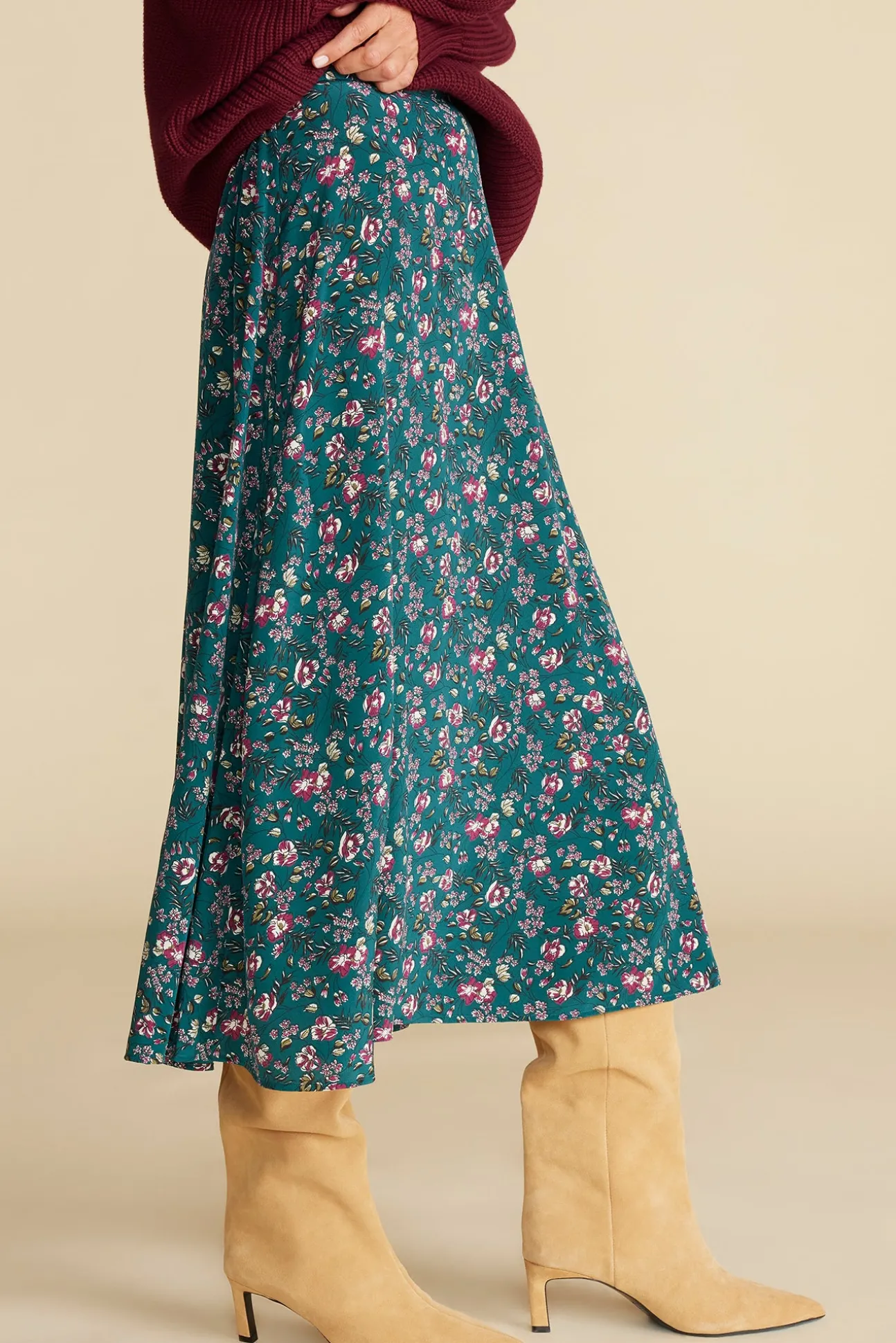 Blaze Washable Silk Skirt