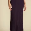 Cerise Knit Midi Skirt