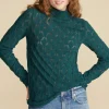 Chaney Diamond Pointelle Top
