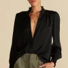 Charlotte Ruffled Recycled Sateen Blouse