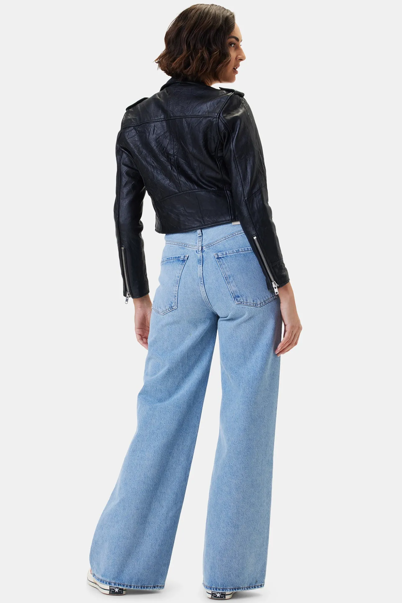 Deadwood Joan Leather Biker Jacket