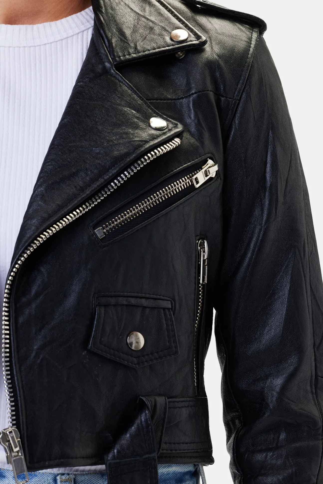 Deadwood Joan Leather Biker Jacket