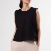 Detailed Cotton Linen Tank Top