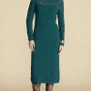 Dore Diamond Pointelle Midi Dress