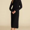 Dore Diamond Pointelle Midi Dress