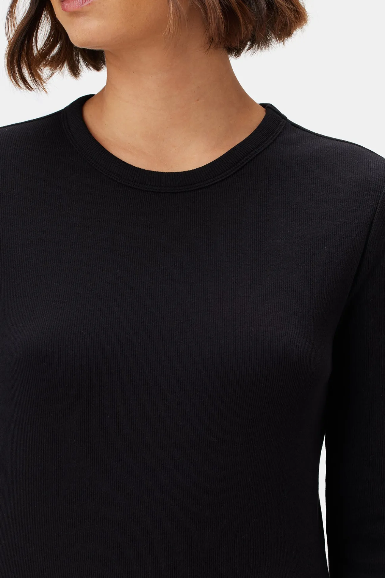 Eleanor Long Sleeve Baby Rib Tee