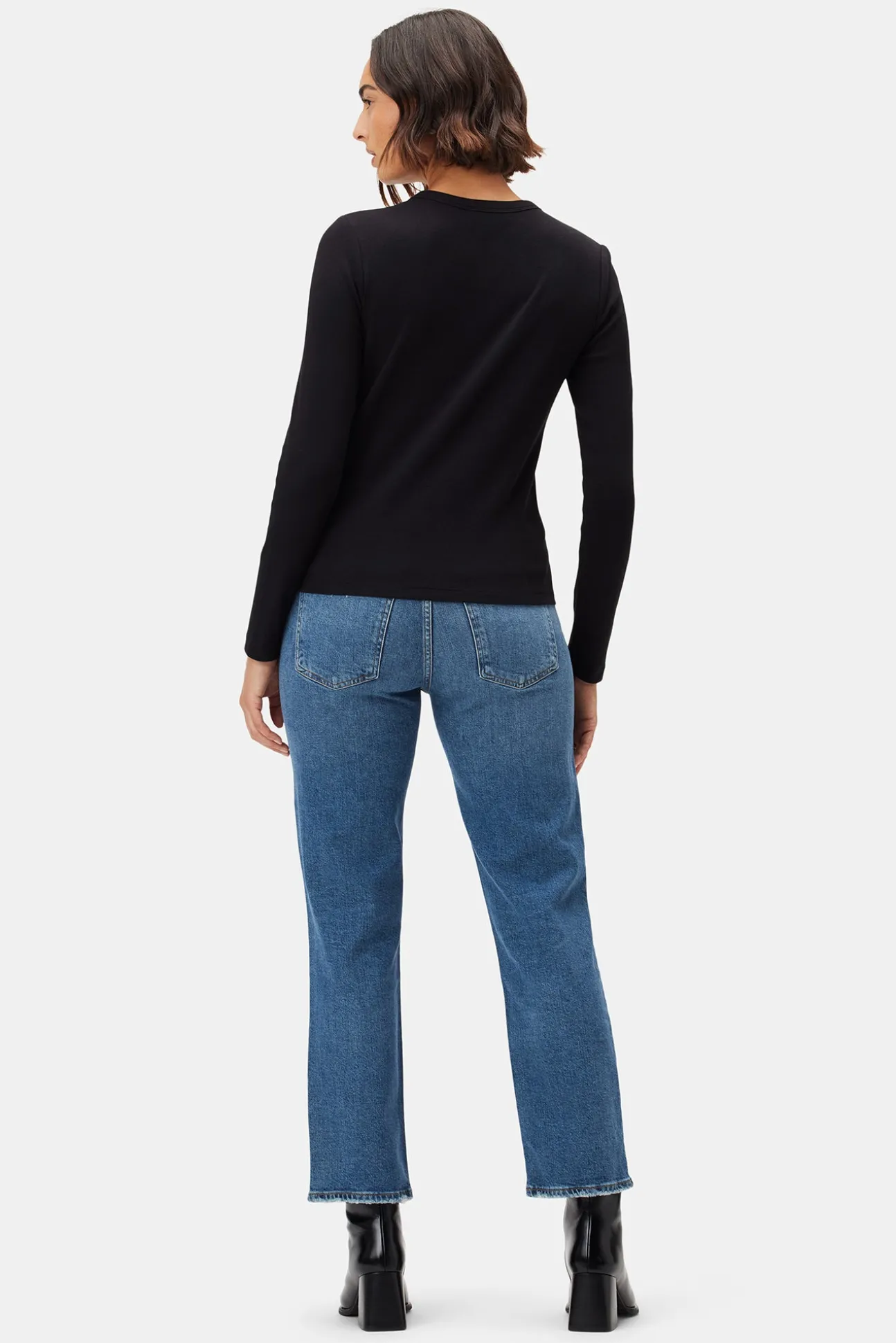 Eleanor Long Sleeve Baby Rib Tee