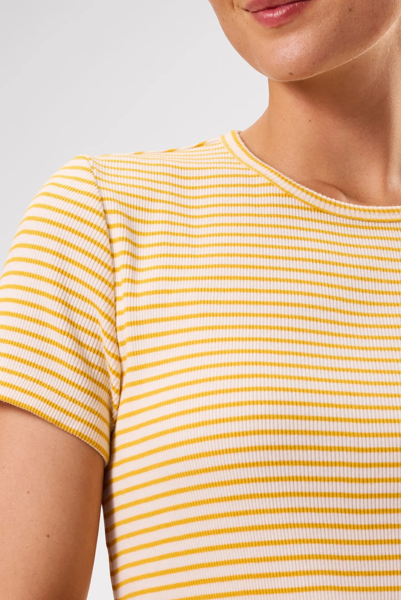 Eleanor Organic Cotton Modal Rib Tee