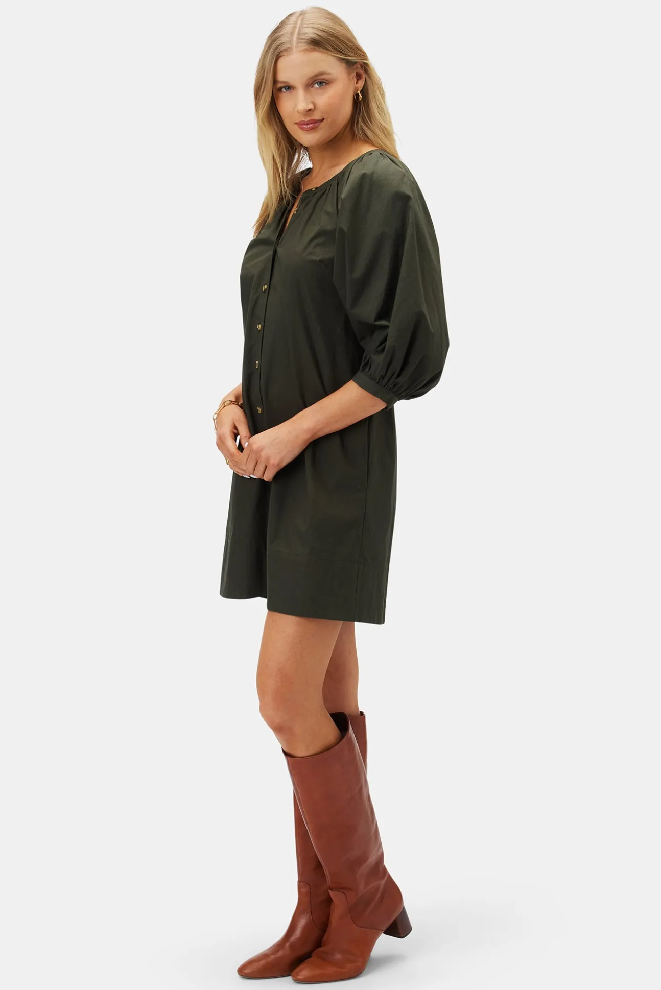 Esther Organic Cotton Poplin Dress
