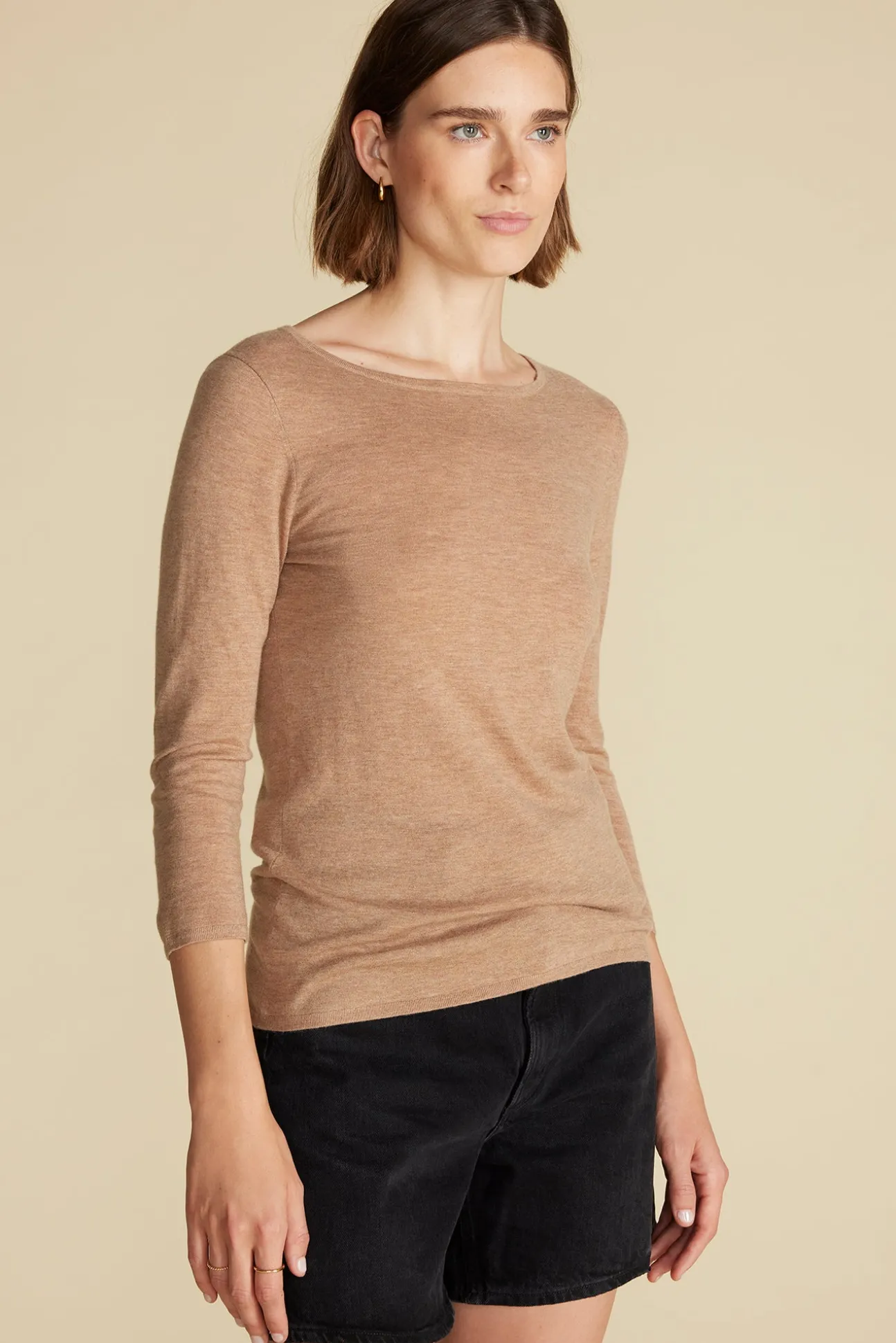 Fran Boatneck Cashmere Sweater