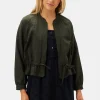 James Cotton Linen Bomber Jacket