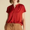 Renata Stretch Silk Blouse