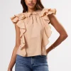 Ruffle Sleeve Top