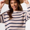 Stripe Novelty Sweater