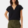 V Neck Solid Tee