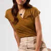 V Neck Solid Tee