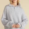 Veronique Chunky Half Zip Pullover Sweater