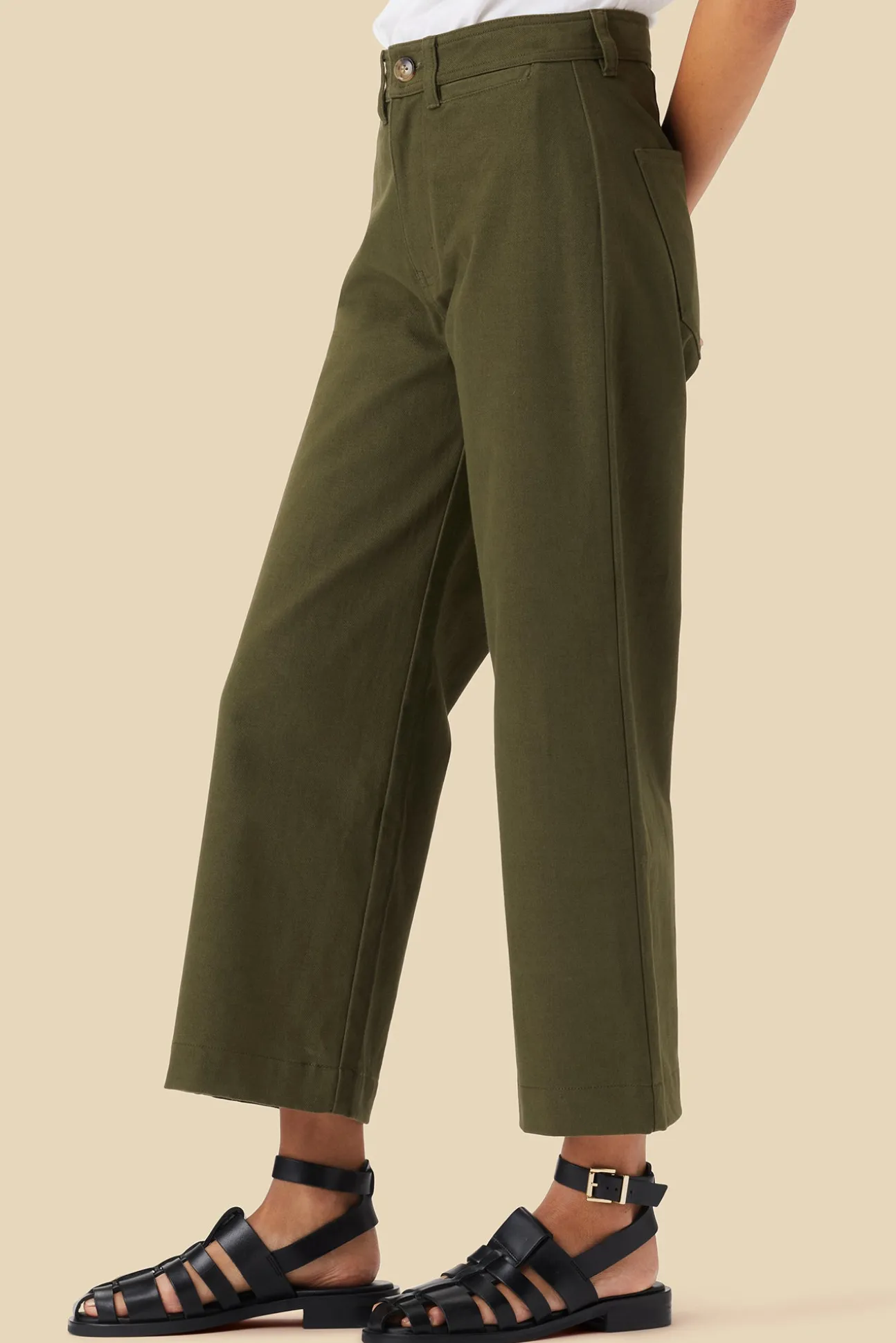 Wide Leg Utility Pant